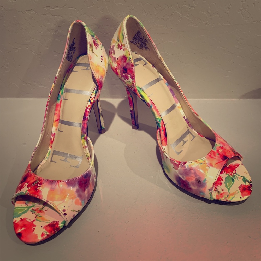 Floral Elle heels